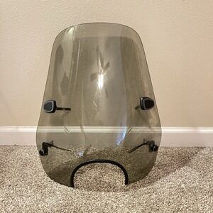 Harley Sportster FX Dyna 18"X19" 6" Headlight Smoked‎ Windshield Dot202 AS6 M4